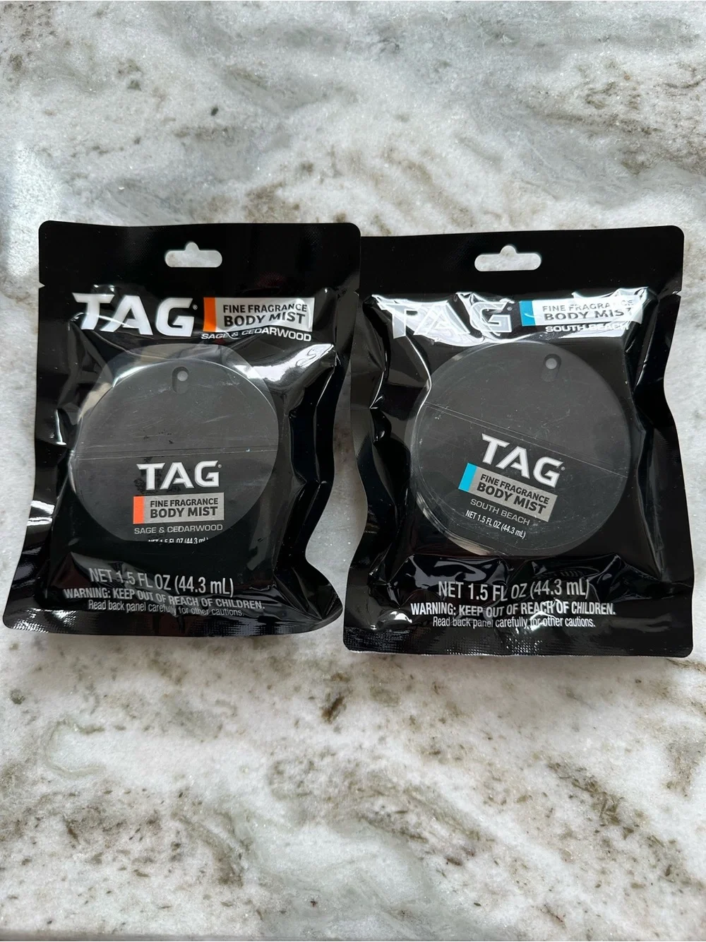 TAG men’s Fine Fragrance Body Mist set of 2